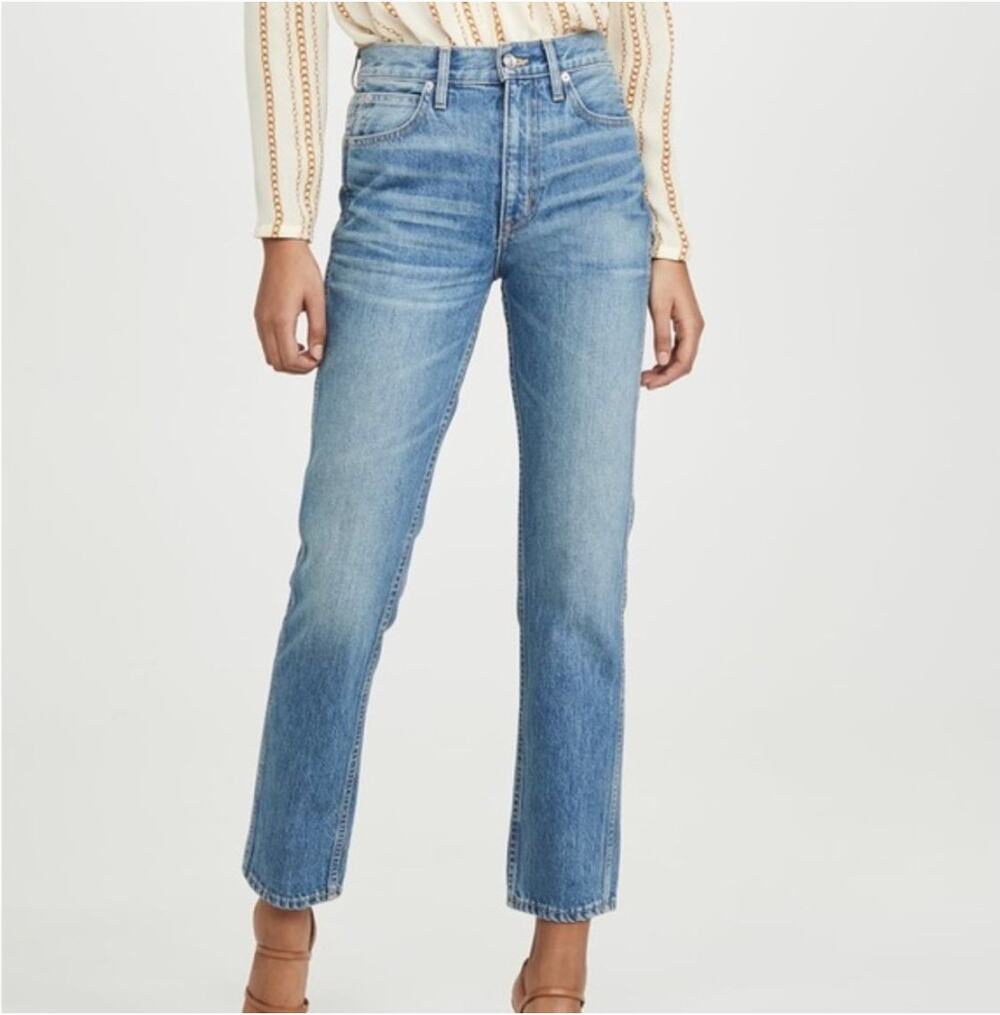 SLVRLAKE Virginia Slim High Rise Jeans in Sweet Thing 25